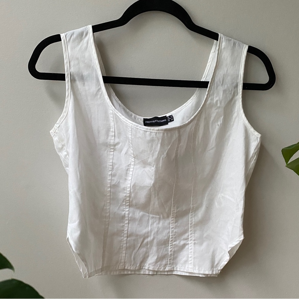 White Crop Top